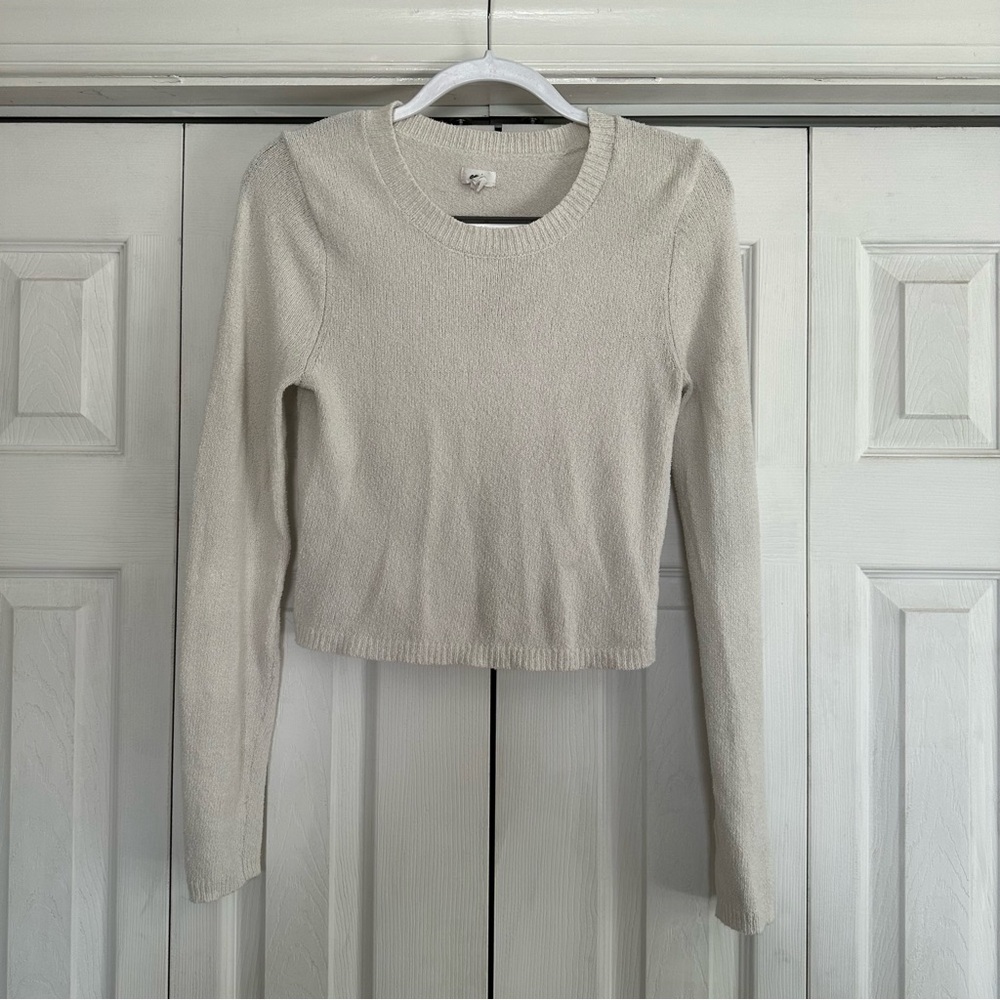 Aerie cropped open back sweater